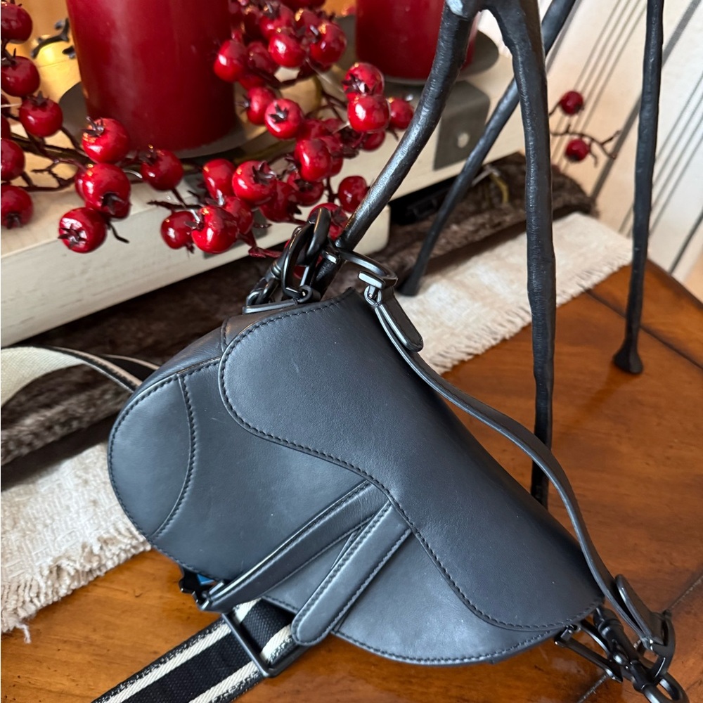 SOLD Authentic Christen Dior Ulta Matte Saddle Bag with Strap ❤️FIRM❤️